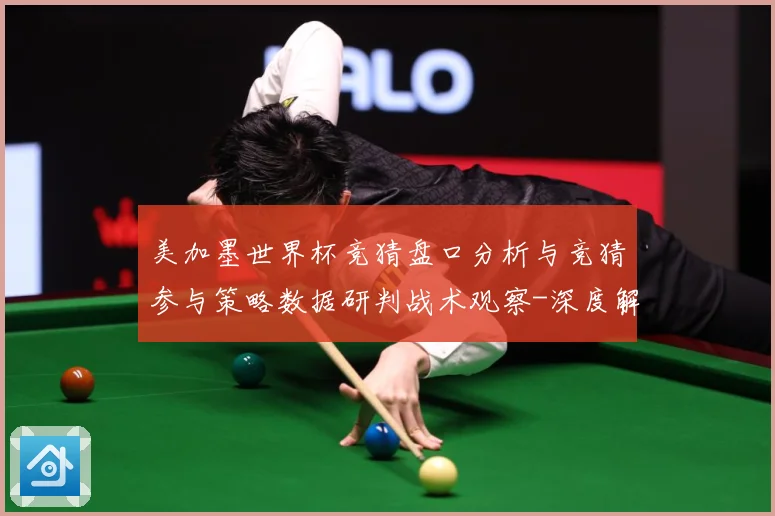美加墨世界杯竞猜盘口分析与竞猜参与策略数据研判战术观察-深度解析